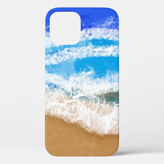 Ocean Art Blue Waves op zandstrand Case-Mate iPhone Case (Achterkant)
