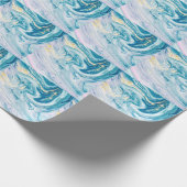 Ocean Art: Marmeren Agaat wervelt. Cadeaupapier (Hoek)