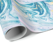Ocean Art: Marmeren Agaat wervelt. Cadeaupapier (Rol Hoek)