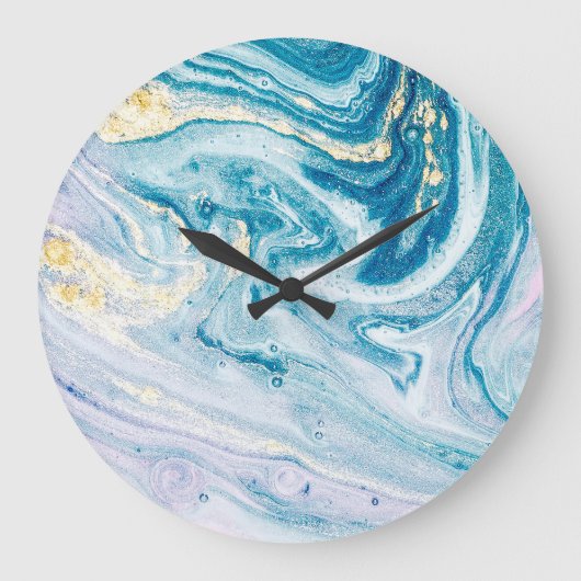Ocean Art: Marmeren Agaat wervelt. Grote Klok (Voorkant)