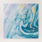 Ocean Art: Marmeren Agaat wervelt. Legpuzzel (Horizontaal)