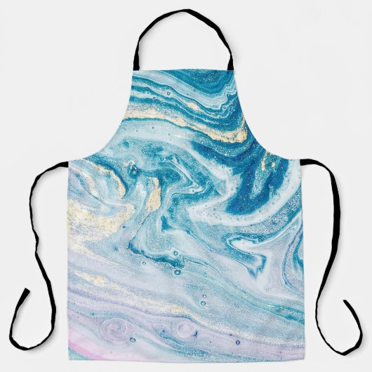 Ocean Art: Marmeren Agaat wervelt. Schort (Voorkant)