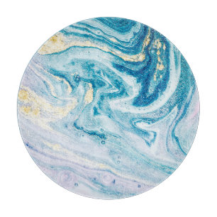 Ocean Art: Marmeren Agaat wervelt. Snijplank