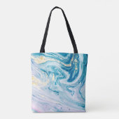 Ocean Art: Marmeren Agaat wervelt. Tote Bag (Achterkant)