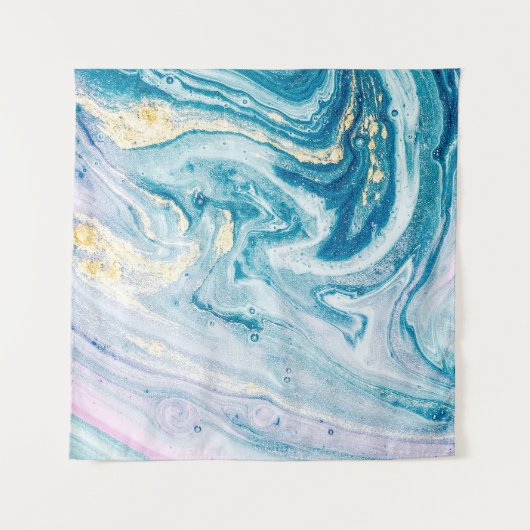 Ocean Art: Marmeren Agaat wervelt. Wandkleed (Voorkant)