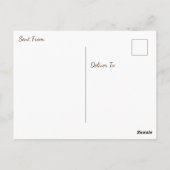 Ocean Art, White Foamy Waves op een zandstrand Briefkaart (Achterkant)