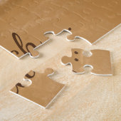 Ocean Art, White Foamy Waves op een zandstrand Legpuzzel (Zijkant)