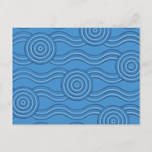 Ocean Australian Dreamtime River Pattern Briefkaar Briefkaart