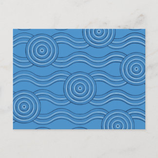 Ocean Australian Dreamtime River Pattern Briefkaar Briefkaart