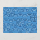 Ocean Australian Dreamtime River Pattern Briefkaar Briefkaart (Voorkant)
