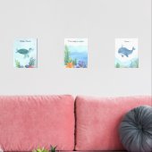 Ocean Baby Nursery Room Decor Muurkunst Sets (Woonkamer)