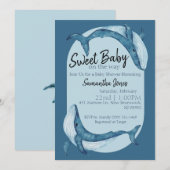 Ocean Baby Shower Invitation Kaart (Voorkant / Achterkant)