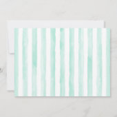 Ocean Baby shower, Meisje Roze Zeepaardje uitnodig Kaart (Achterkant)