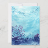 Ocean Baby shower Party Kaart (Achterkant)