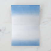 Ocean Baby shower Waterverf Zeester Dank u Bedankkaart (Binnen)