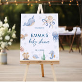 Ocean Baby shower Welkomstbord, Zee teken Poster