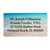 Ocean Background Bold Text Mailing Labels (Voorkant)