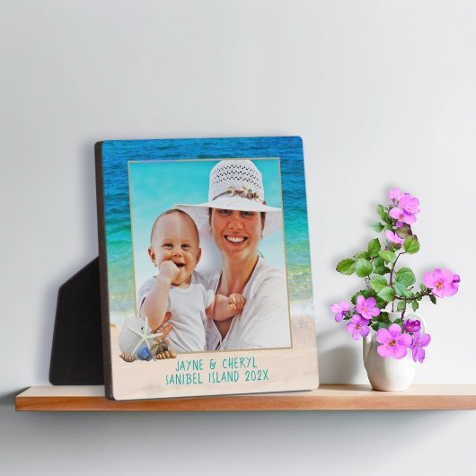 Ocean Background Seashells Standing Photo Lijst Fotoplaat