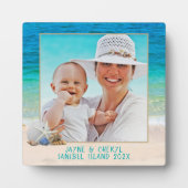 Ocean Background Seashells Standing Photo Lijst Fotoplaat (Voorkant)