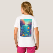 "Ocean Ballet: Vis in beweging" T-shirt (Achterkant volledig)