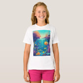 "Ocean Ballet: Vis in beweging" T-shirt (Voorkant volledig)