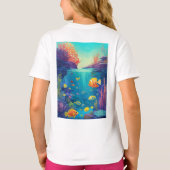 "Ocean Ballet: Vis in beweging" T-shirt (Achterkant)