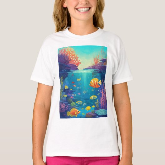 "Ocean Ballet: Vis in beweging" T-shirt (Voorkant)