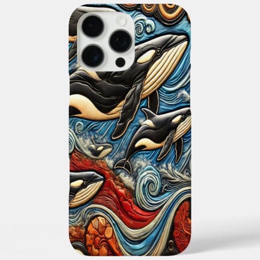 Ocean Ballet: Walvissen en golven Case-Mate iPhone Case (Achterkant)
