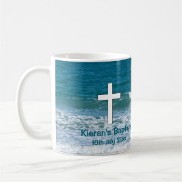 Ocean Baptism Keepsake Frosted Glass Coffee Mok