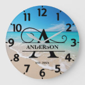 Ocean Beach A Monogram Grote Klok (Voorkant)