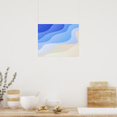 Ocean Beach Abstracte kunstwerken | Poster (Keuken)