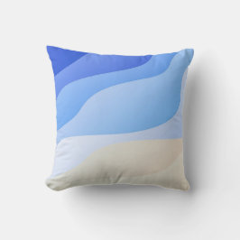 Ocean Beach Abstracte kunstwerken | Sierkussens Kussen