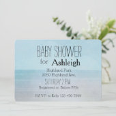 Ocean Beach baby shower Kaart (Staand voorkant)