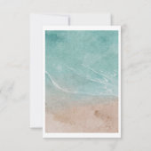 Ocean Beach begrafenis dank u, sympathie Notitiekaartje (Achterkant)