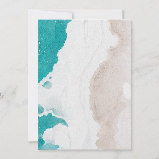 Ocean Beach begrafenis foto viering van het leven Kaart (Voorkant)