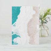 Ocean Beach begrafenis foto viering van het leven Kaart (Staand voorkant)