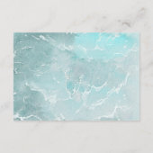 Ocean Beach Bestemming Bruiloft Welkom Informatiekaartje (Achterkant)