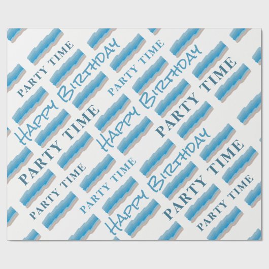 Ocean Beach Birthday Cadeaupapier (Vlak)