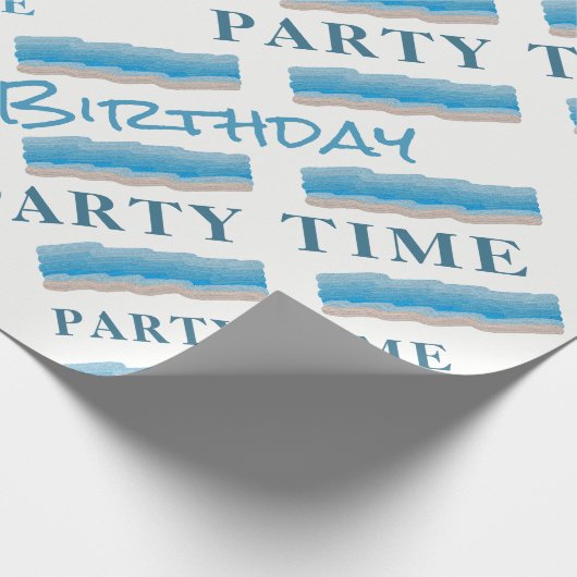 Ocean Beach Birthday Cadeaupapier (Hoek)