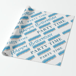 Ocean Beach Birthday Cadeaupapier