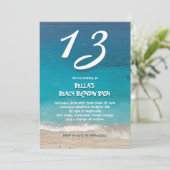 Ocean Beach Birthday Party for Kids Kaart (Staand voorkant)