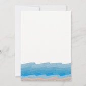 Ocean Beach Birthday Party Kaart (Achterkant)