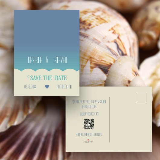 Ocean Beach Blend Save the Date Briefkaart