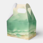 Ocean Beach Blue Waterverf Zomerzon Bedankdoosjes (Achterkant)