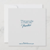 Ocean Beach Breeze Flat Hartelijk dank Bedankkaart (Achterkant)