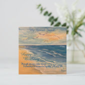 Ocean Beach Breeze Flat Hartelijk dank Bedankkaart (Staand voorkant)