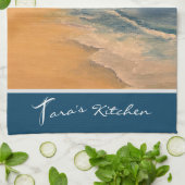 Ocean Beach Breeze Kitchen Towelen Theedoek (Gevouwen)