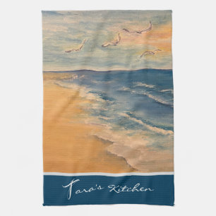 Ocean Beach Breeze Kitchen Towelen Theedoek