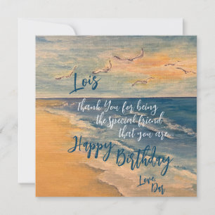 Ocean Beach Breeze Note Card Bedankkaart