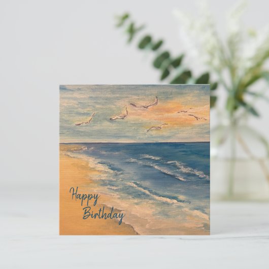Ocean Beach Breeze Note Card Bedankkaart (Staand voorkant)